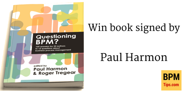Win book Questioning BPM? signed by Paul Harmon